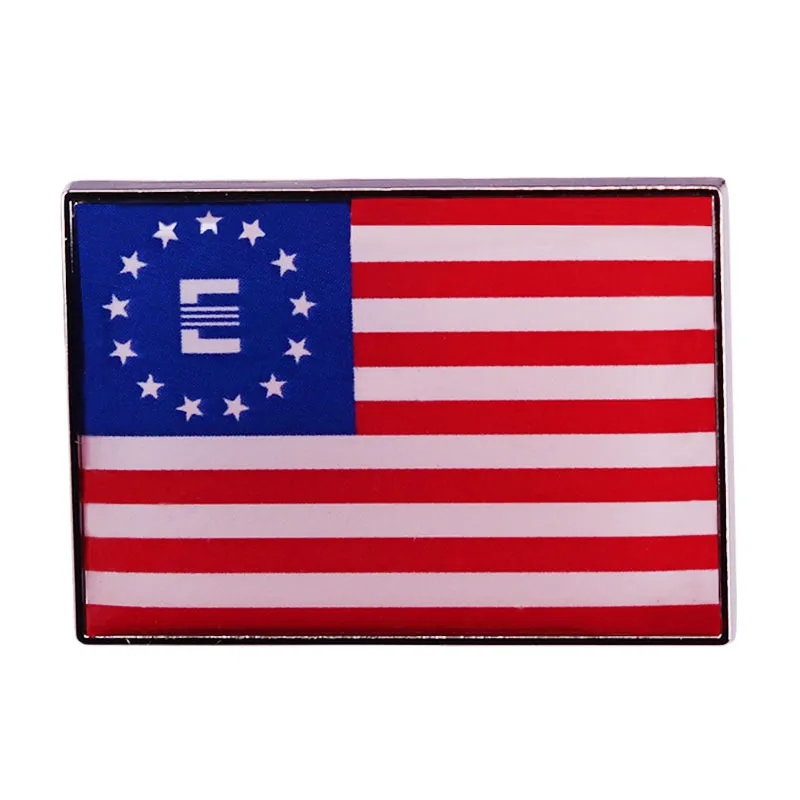 ‘ Fallout Series Games American Enclave Flag Pin Badge ’