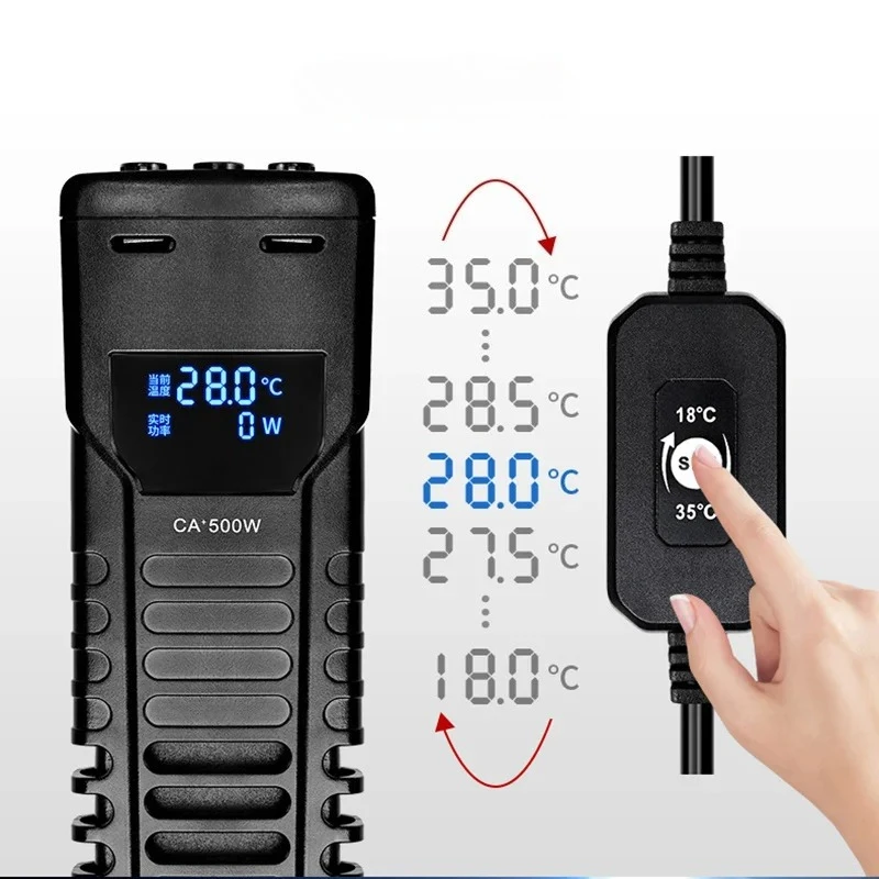 Caperplus CA+ PID Smart Heater Fishbowl Thermostat Fishing Aquarium Accessories Water Thermomether Heating Rod Akvarium Fishbowl