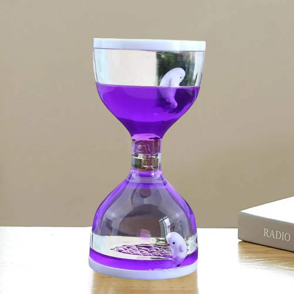 Fashion Bubble Timer  Adorable Acrylic Shell Liquid Hourglass  Desktop Beautiful Funny Liquid Timer