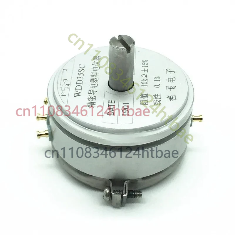 For WDD35SC Brand New Precision Conductive Plastic Potentiometer 1K 2K 5K 10K Linear 0.1% 4Pin Slotted Adjustable Resistor