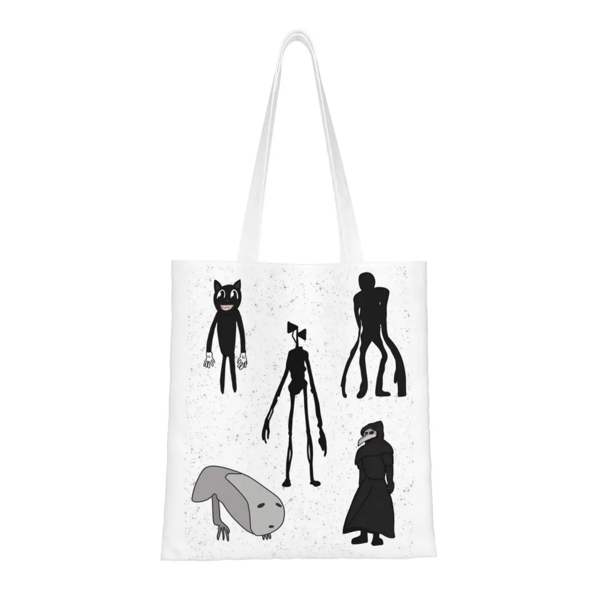 Siren Head, Breaking News, Witch Dr, Bridge Worm Shopping Bags Girls Canvas The Tote Bag Reusable Shoulder Tote Travel Handbag