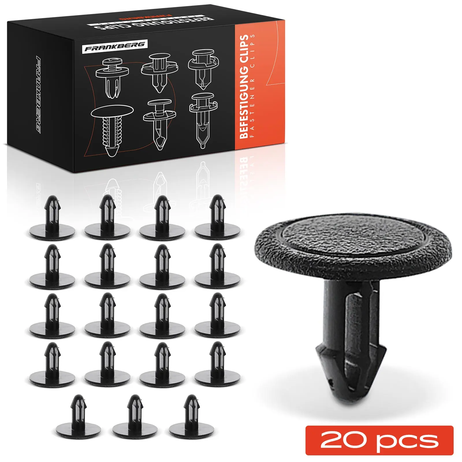 Frankberg 20x Clips de fixation pour pare-brise Honda Accord IX VII CR-V Civic VIII 22054 91501 SNA003