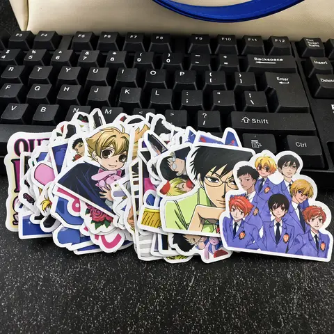50PCS Ouran High School Host Club Stickers Campus Love Animation Decals Cartoon Toy Fridge Luggage Laptop Phone Guitar
