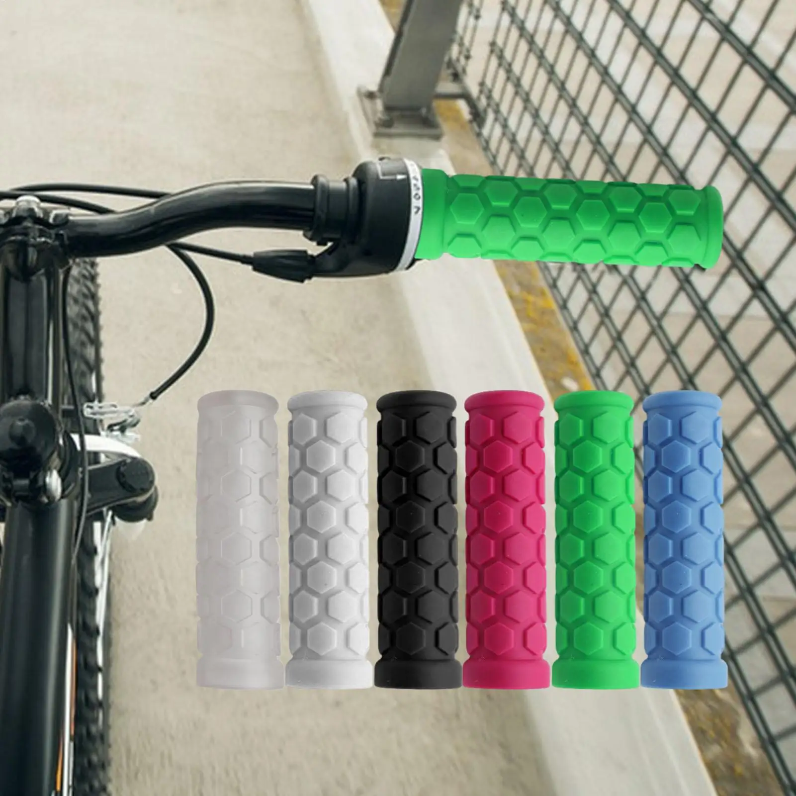 Fahrradgriffe für Mountainbikes, rutschfeste Gummigriffe, lange und kurze Griffe, Fahrradausrüstung, Fahrradzubehör