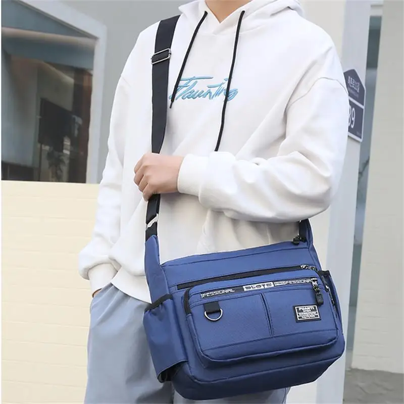 2024 Men\'s Messenger Bag Crossbody Shoulder Bags Men Small Sling Pack For Work Business Waterproof Oxford Packs Satchel Purse