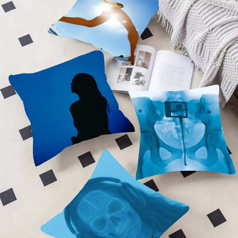 Singer Lorde Virgin Double-sided Printed pillow cover Short plush Suitable living rooms bedrooms sofas throw cushion cover