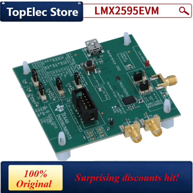 TopElec LMX2595EVM 20-GHz Wideband RF Synthesizer Evaluation Module with Phase Synchronization JESD204B Wireless Communication T
