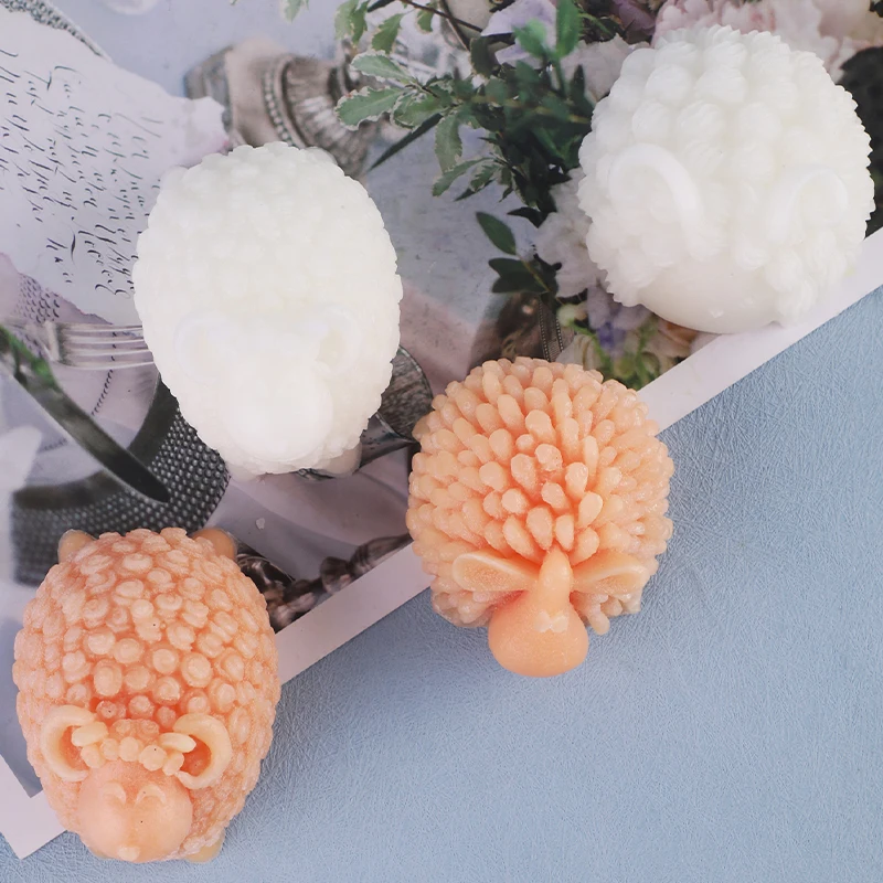 귀여운 양 모양 향초 소이 왁스 장식 모양 양초 석고 몰드 장식 DIY