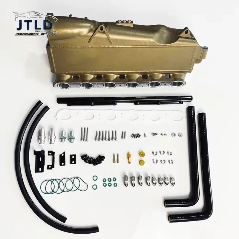 High Grade Semi-Cast B58TU Engine Intake Manifold Charge Air Cooler with Billet Fuel Rail for BMW G20 M340i Toyota Supra A90