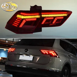 Car LED Tail Light For Volkswagen Tiguan 2017-2021 LED Rear Running Lamp + Brake Lamp + Reverse + Dynamic Turn Signal