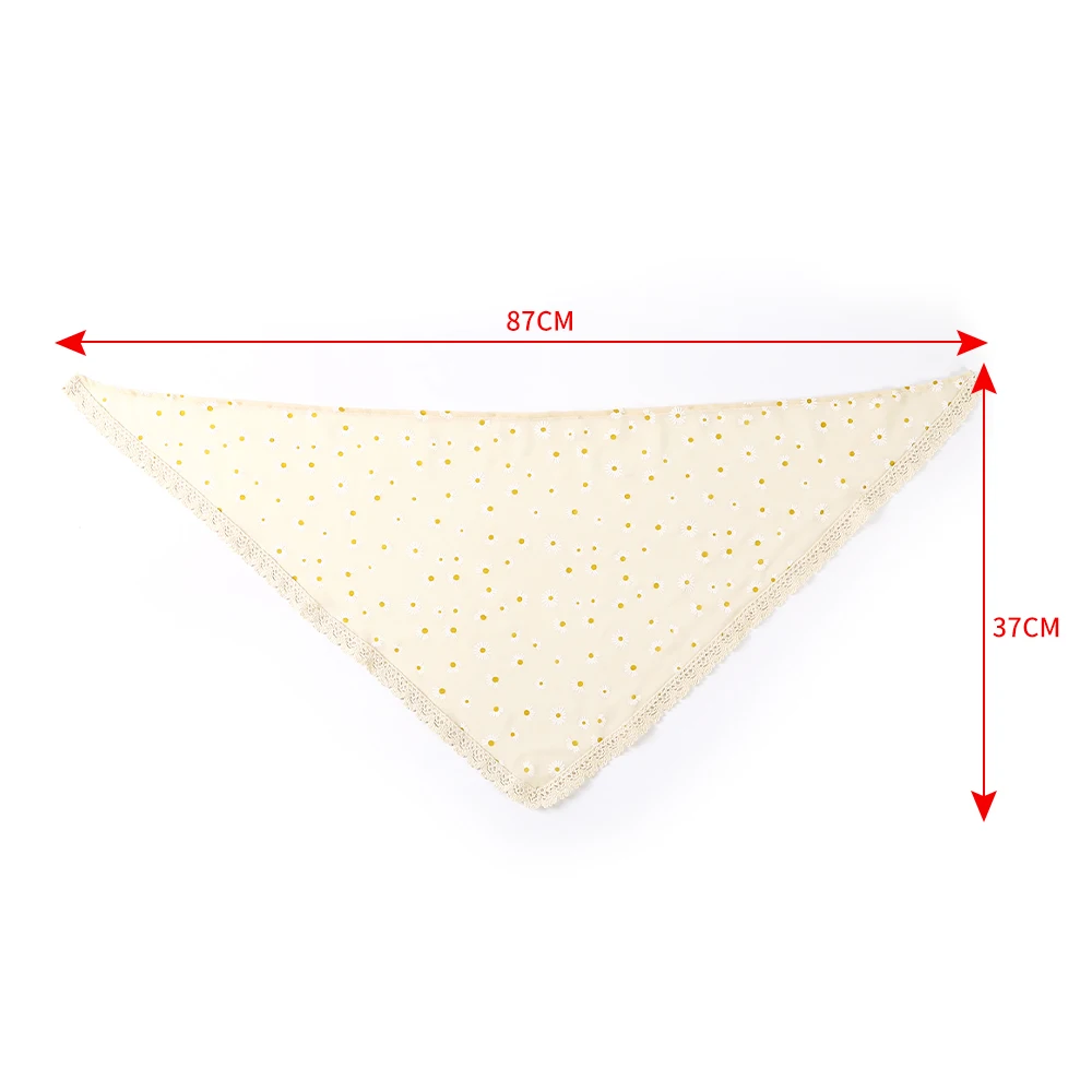 Summer Printting Hair Scarf Hairband Lacework Headband Elastic Triangle Bandana Kerchief Women Girl Headwear Hair Accessories