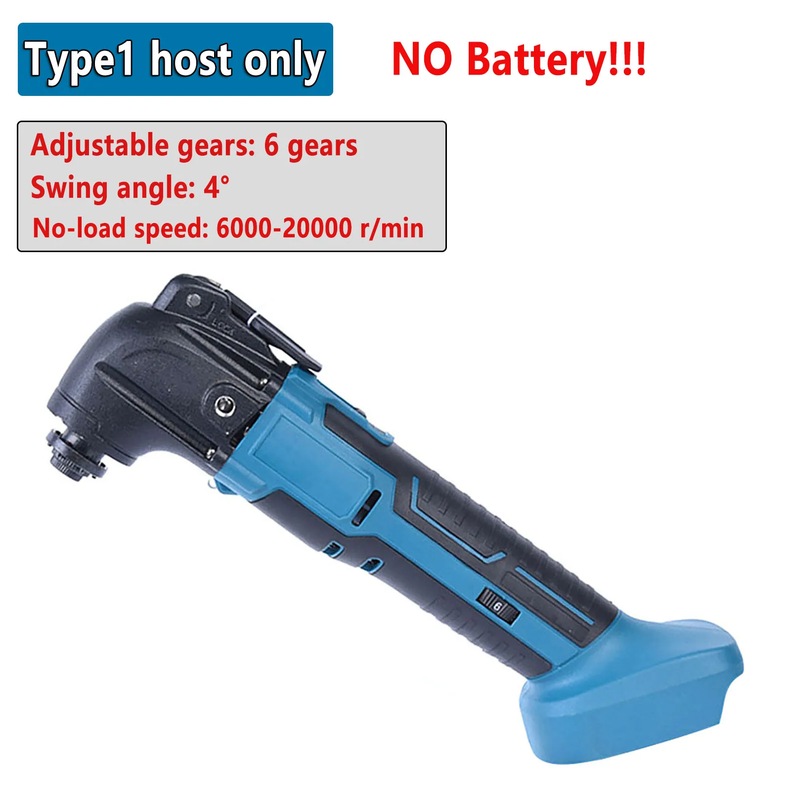 18V 6 Speed Adjustable Cordless Vibration Multi-Tool Power Saw Trimmer Trimmer Spade Cutter Woodworking Tools