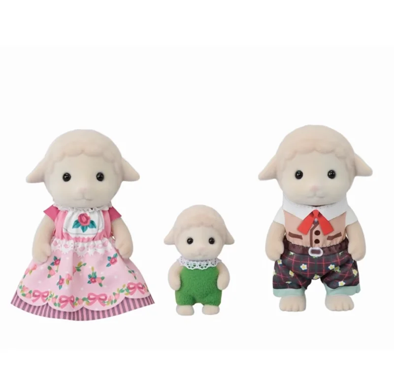 Sylvanian Families 블라인드 키 체인 Aceessories 피규어 원래 어린이 주방 장난감 소녀를위한 세 양 가족 어린이 장난감