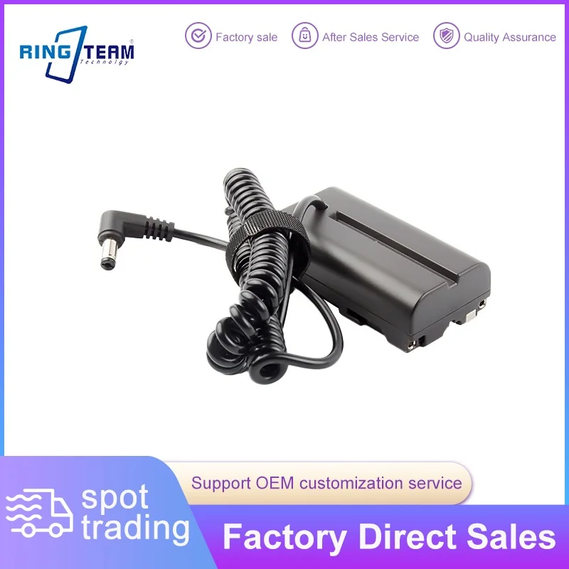 F550 F750 F770 F960 F970 مقرنة NP-F الدمية البطارية ملفوف كابل DK-415 لسوني HXR-NX5 HXR-NX100 PXW-Z150 NEX-FS100