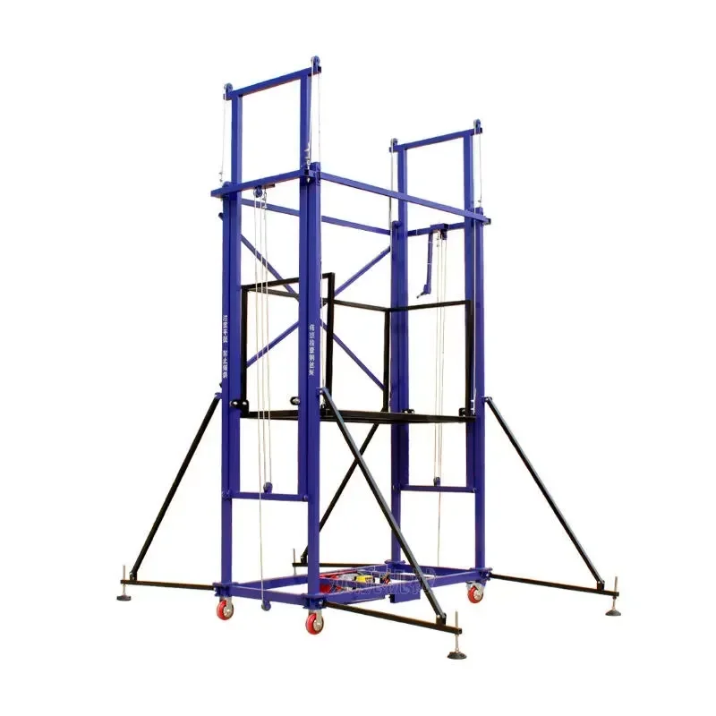 Outdoor 10 Meters Foldable Electric Scaffolding with High Load Capacity for Warehouse Hotel/Office Building
