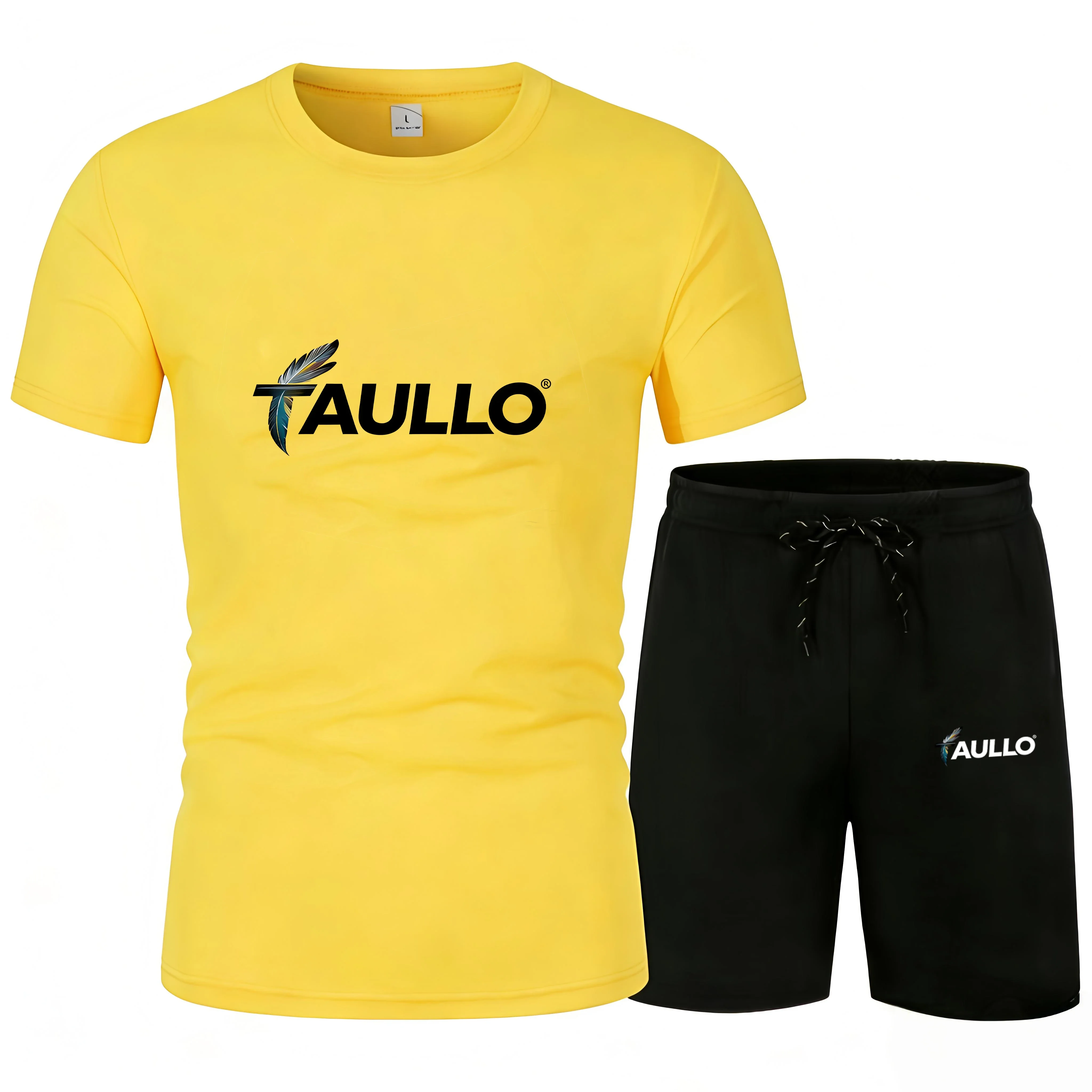 

Ensemble de sport en maille pour homme été 2026 : T-shirt et short 5 points, ensemble 2 pièces à séchage rapide, respirant, pour