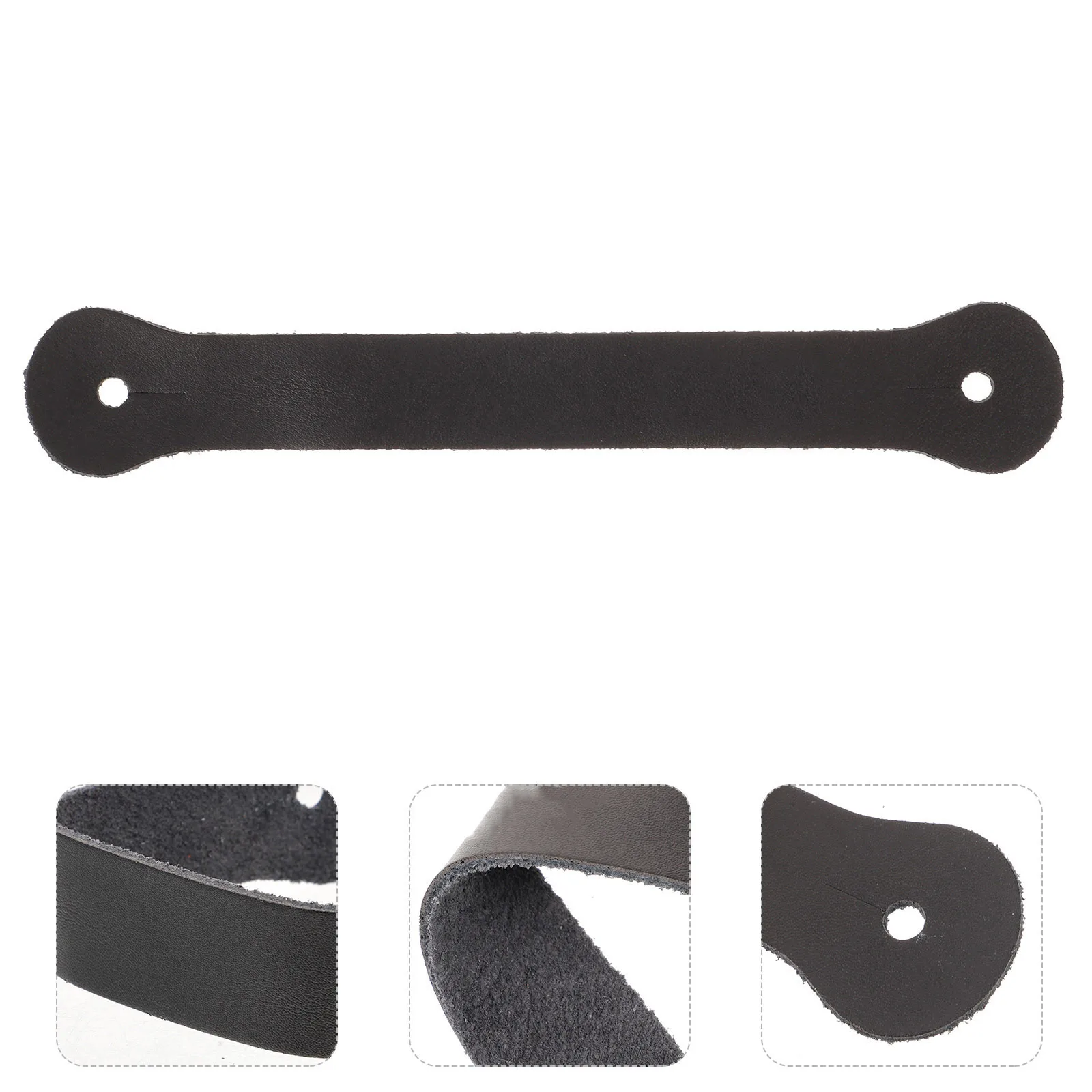 

Cowhide Guitar Headstock Strap Acoustic Bass Classic Neck Strap Link Tie Button Accessories Sturdy Easy Install For