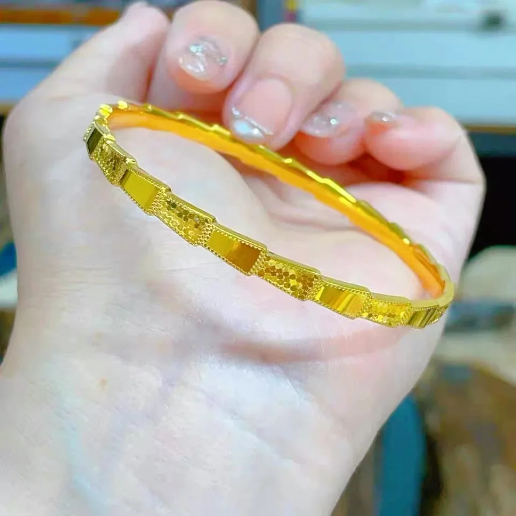 AU999 Snake-shaped Dragon Scale Bracelet Women's 24K Gold -Value-preserving pure gold bracelet,a premium accessory for full aura