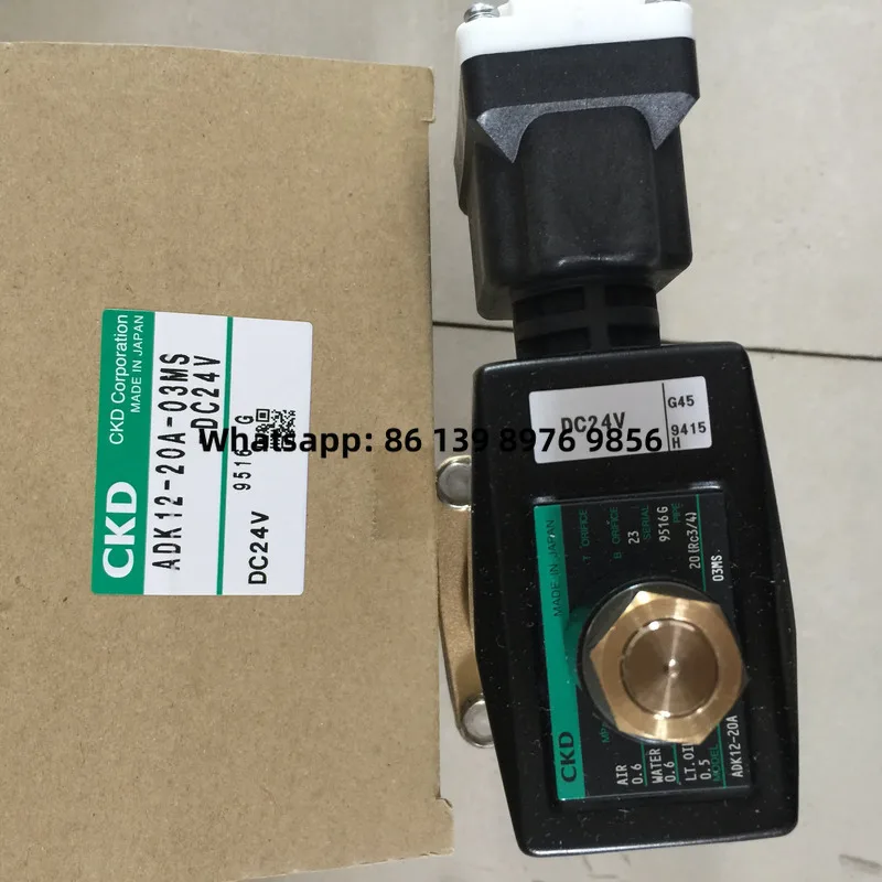 Original CKD Solenoid Valve Adk12-20A-03Ms-Dc24v Adk12-20A-03Ks Brand New