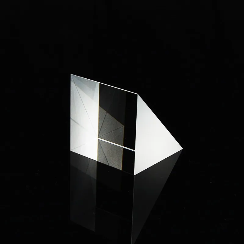 Right Angle Prism Optical H-K9L Glas  Prisms 20x20x20mm External Reaction Prisms Aluminized Mirror Reflective Surface Experiment