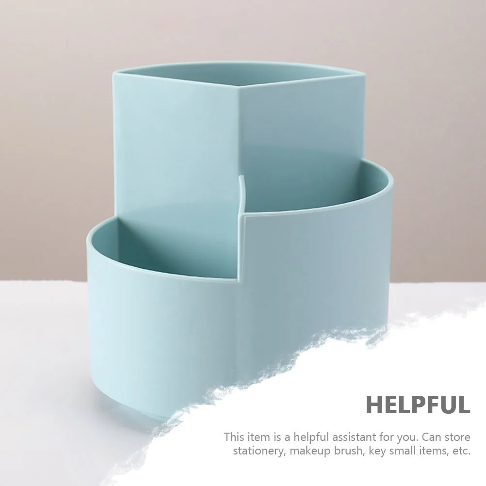 360-Degree Rotating Pen Holder Desktop Storage Box For Stationery Makeup Brushes Keys Organizer Multi-Functional Desk Sorting