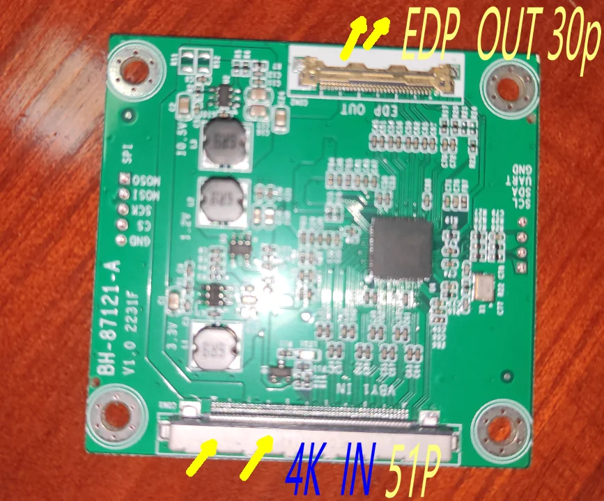Spedizione gratuita! bh-87121-a scheda adattatore 4K BH-87121-A 51pinV da uno a 30pin eDP