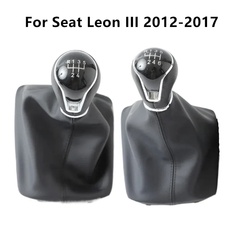 

Рычаг переключения передач для Seat Leon III 2012 2013 2014 2015 2016 2017, 6 скоростей, с кожаным чехлом