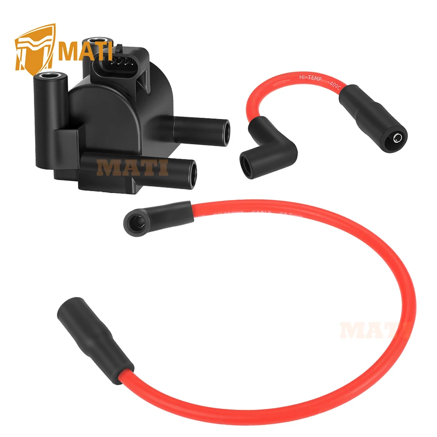 ملف الإشعال وغطاء سلك توصيل الإشعال لـ FXD FLD FXST FXSB FXSE Dyna Low Rider Super Glide CVO Softail Fat Boy 07-2017 31696-07A