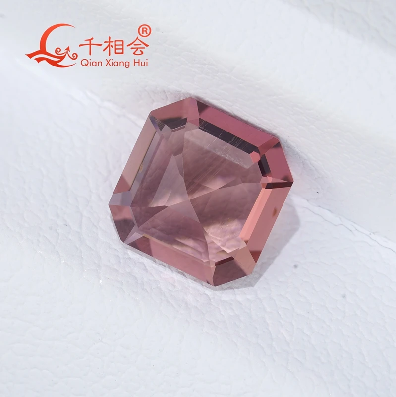 1.37ct Octagonal shape Natural Rubellite Tourmaline Pinkish Orange color stone Decoration Gifts Loose Gemstone GRC certificated