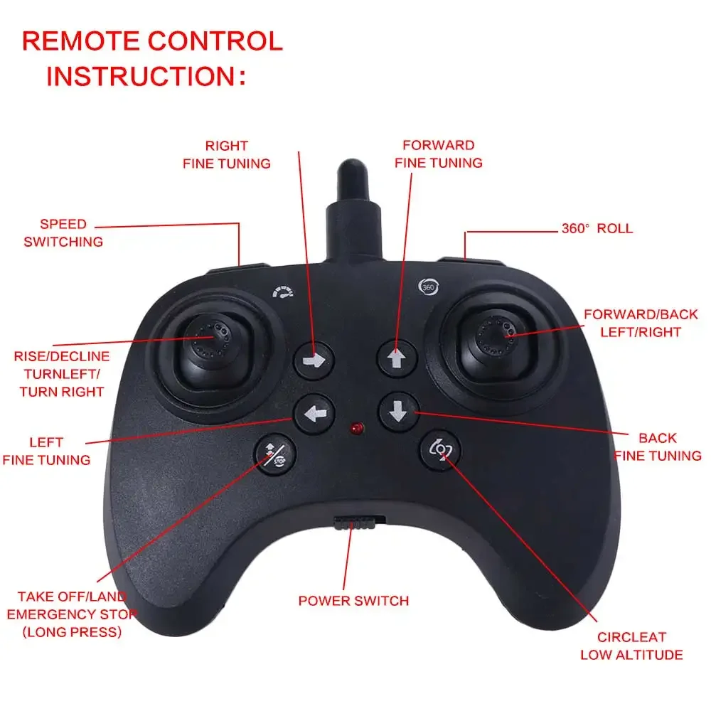 EPP Foam Remote Control Foam Fighter Rechargeable 2.4G Stunt Glider Flying Helicopter with Light Portable RC Hobby Jet Plane