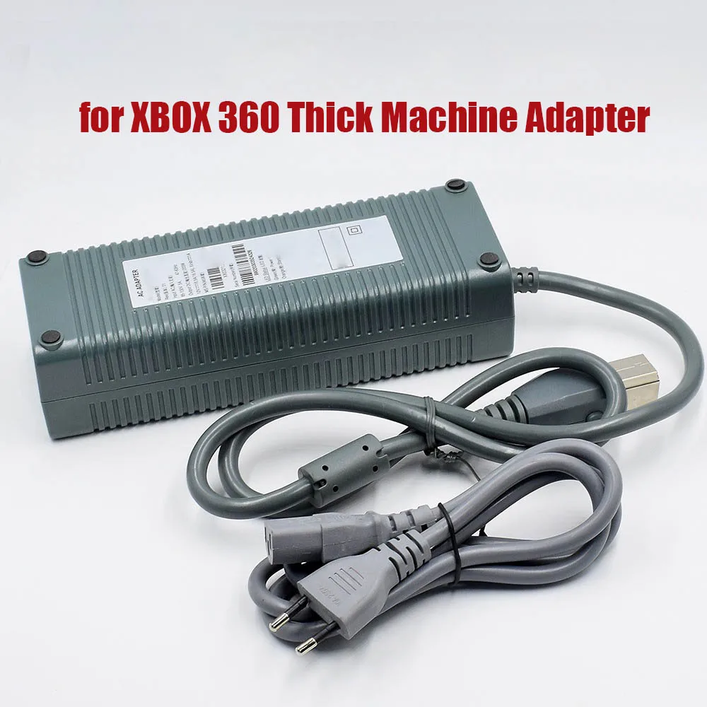 US/EU/AU Plug for Xbox 360 Fat Console AC Adapter Power Supply Thick Machine Adapter fo  Xbox360 Fat Console Repair Accessories