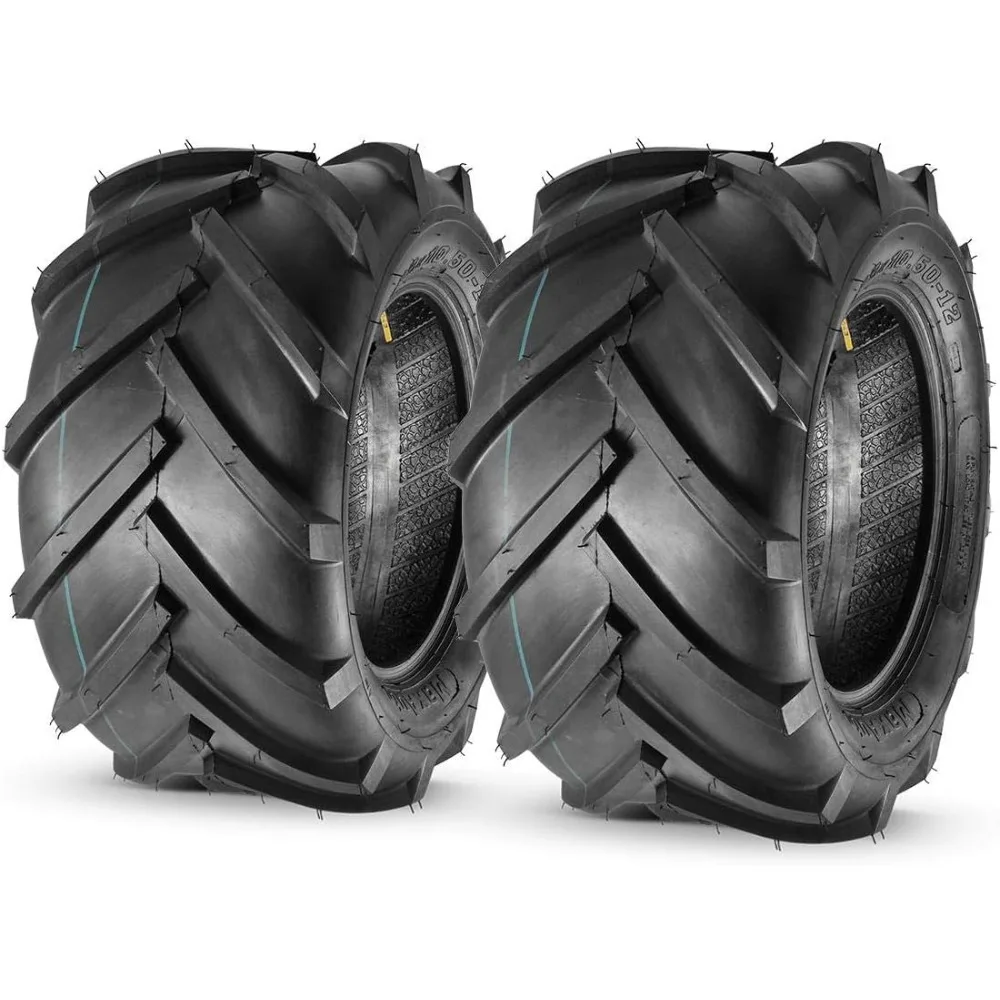 2Pcs 23x10.50-12 Ag Farm Tractor Turf Tires, 23x10.50x12 Super Lug Riding Mower Tires