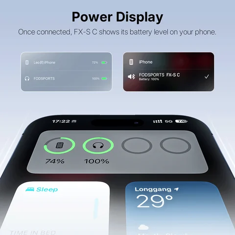 Беспроводная Bluetooth-гарнитура для мотоциклетного шлема Fodsports FX-SC, BT5.4
