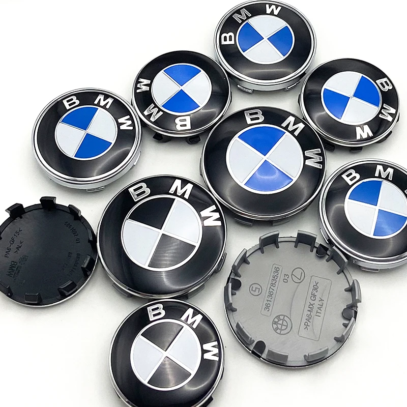 Cubierta para centro de rueda de coche, 4 piezas, 56mm, 68mm, para BMW E36, E39, E46, E60, E90, E90, F01, F10, F30, G01, G20, G21, G30, G11, F15, X5, X3