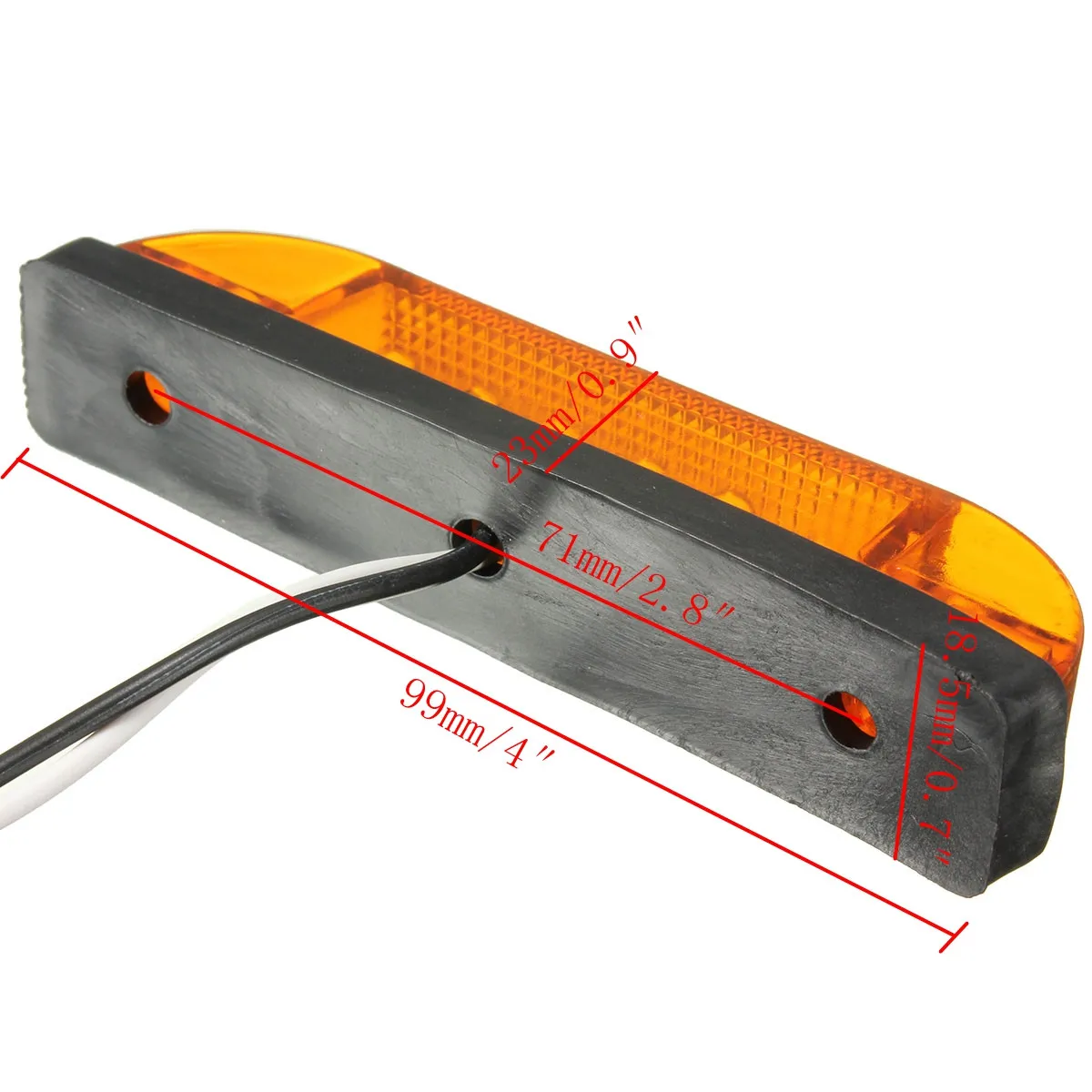 1pcs 6 LED Car External Lights Truck Clearance Side Marker Light Indicator Rear Lamp Signal Trailer Lorry Van 12V