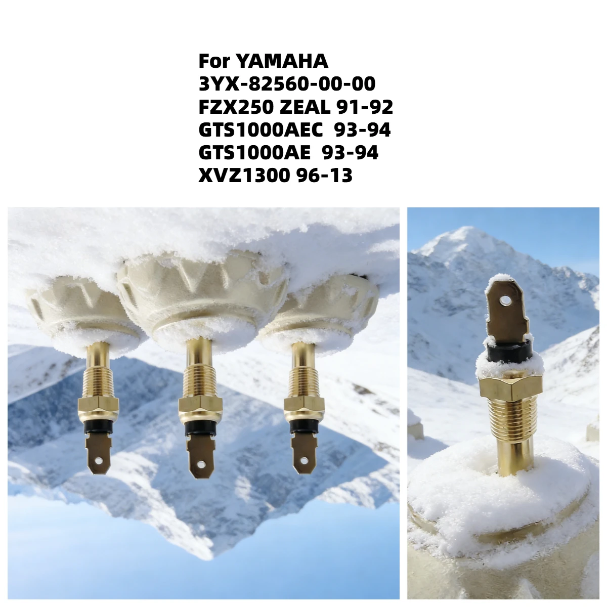 

1pc Water Tank Temperature Sensor Control Switch Radiator Cooling Thermo For YAMAHA 3YX-82560-00-00 XVZ1300 XVZ 1300 1996-2013