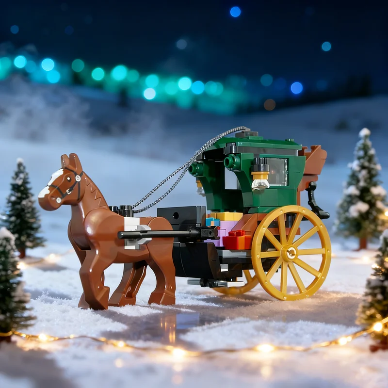 

Набор строительных блоков MOC Exclusive Hansom Cab, 146 деталей, для самостоятельной сборки, креативная идея, рождественский подарок, развивающая игрушка-конструктор для детей