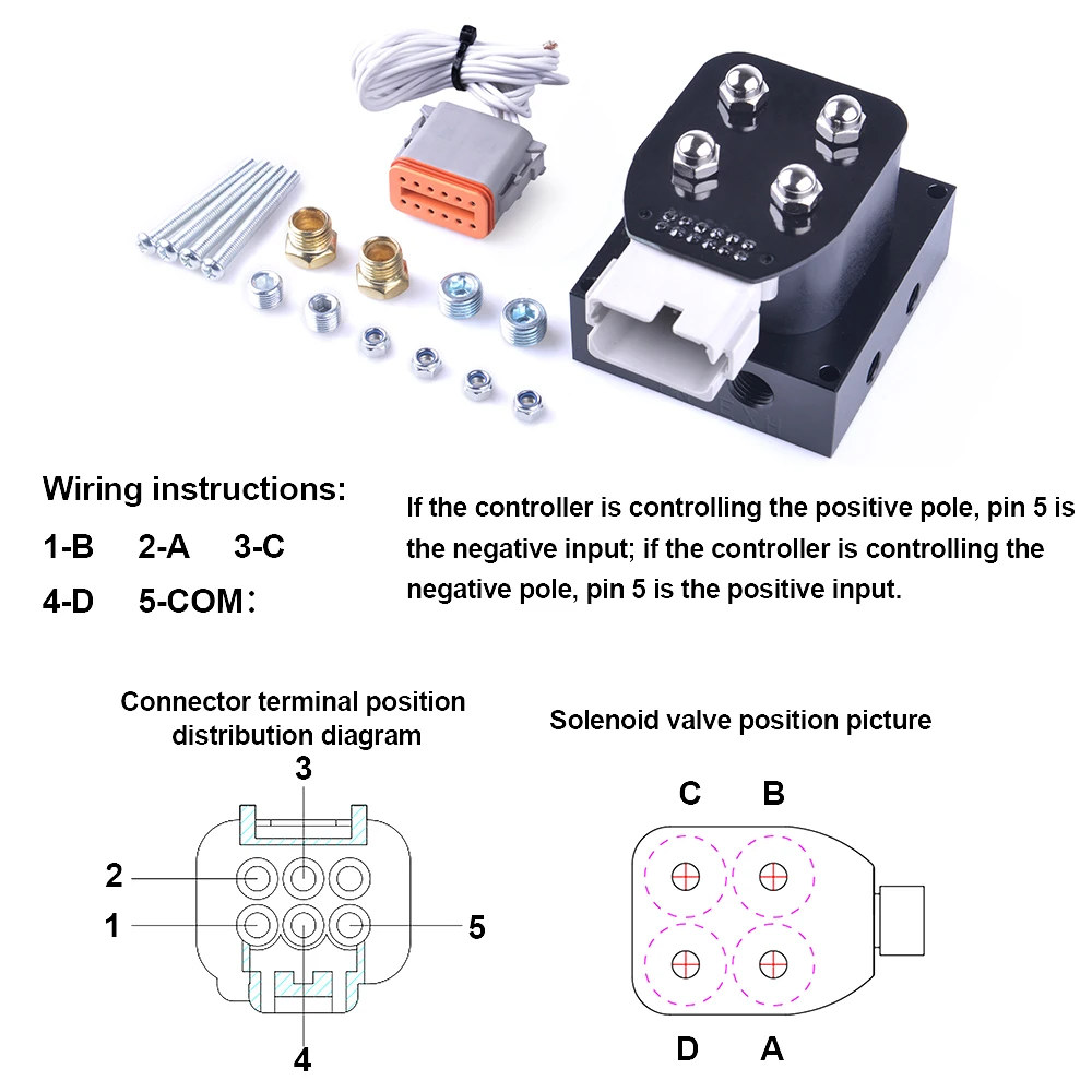 12V Solenoid Valve Air Ride Suspension Manifold Valve 0-200psi Pneumatic Shock Absorber With Convenient Remote Controller