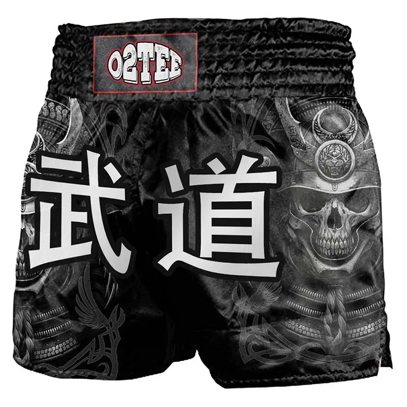 Muay Thai Shorts Combat Boxing Judo Men Women Sports Pants Comfortable Running Casual Training Clothes Personality Pattern