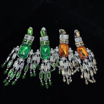 french-luxury-crystal-tassel-drop-earrings-women-oversized-handmade-niche-high-end-statement-dangling-ear-jewelry-for-party
