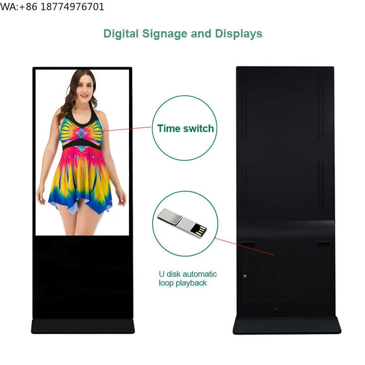 

High Quality Lcd Interactive Kiosk Touch Screen Digital Signage Display Advertising Player