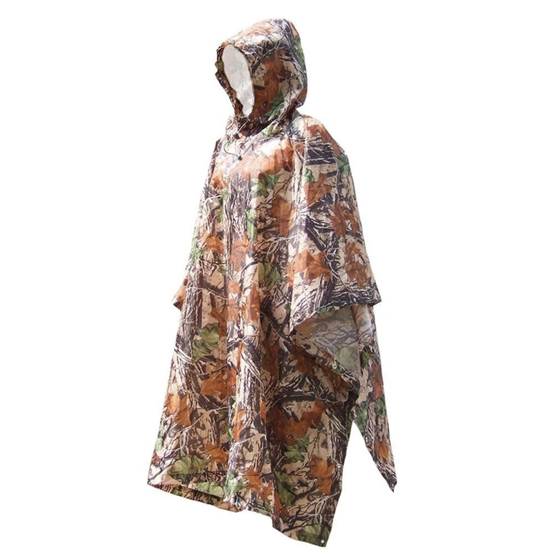 Rainwear Multipurpose Three In One Raincoat Backpack Mountaineering Outdoor Camouflage Hiking Poncho For Unisex Raincoat