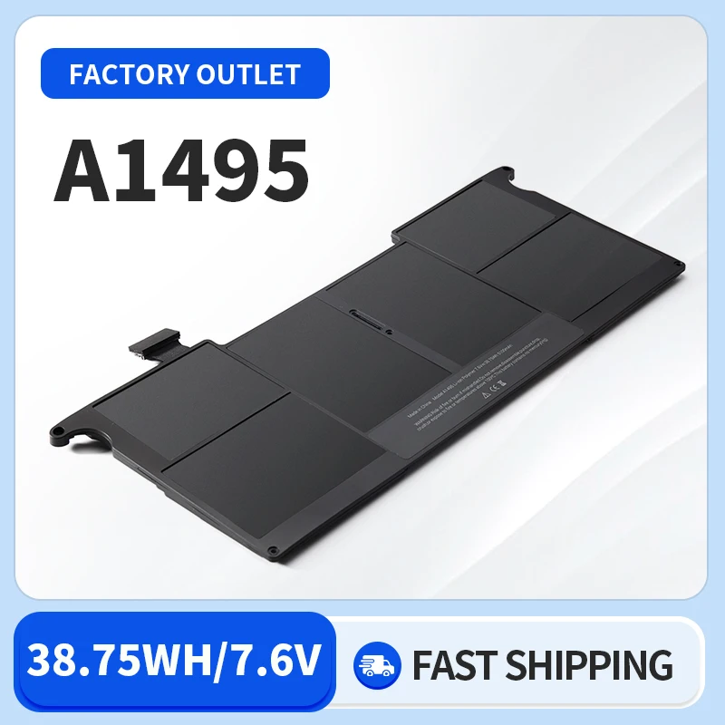 

Somi New Laptop Battery A1496 For Apple MacBook Air 13" A1466 2012/2013/2014/2015/2017 MD760LL/A MD761CH/A 7.6V 7150mAh