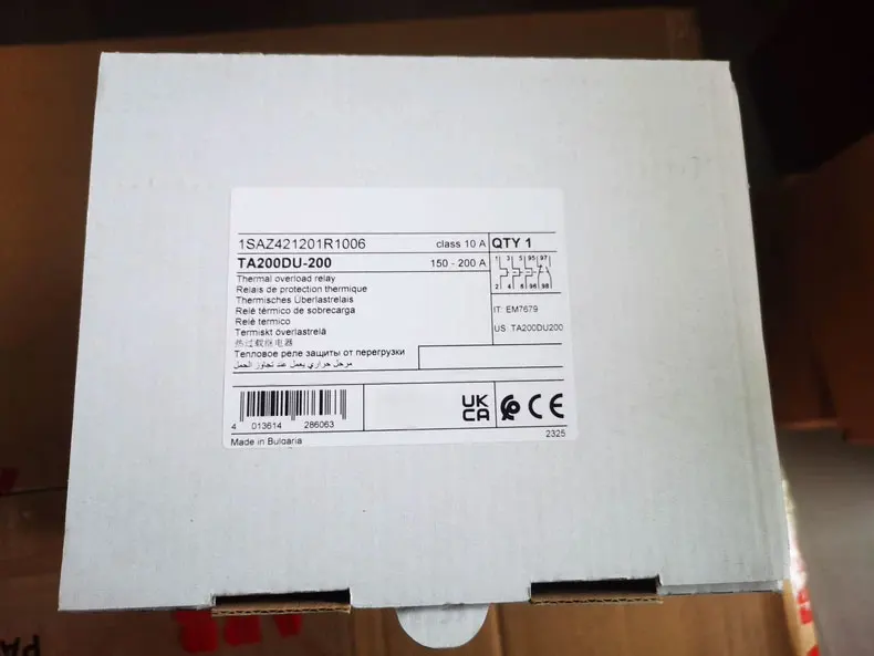 Brand New original TA200DU-200 Thermal Overload Relays 1SAZ421201R1006 One-year warranty