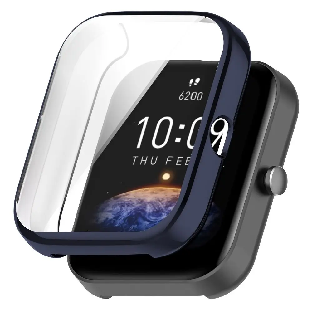 Plating Protective Shell Frame TPU Protector Case Cover for Amazfit Bip3/Bip3 Pro Smartwatch Accessories