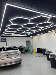 High Quality Easy Installation Honeycomb Hexagon Lighting Car Care Beauty Bright Led Shop Lights Dropshipping