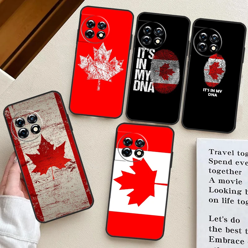 Canada Canadian Flag For OnePlus 9 10 Pro 11 12 8T 9RT 10T 10R 12R OnePlus Nord 2 2T CE 3 Lite N10 N20 N200 Case