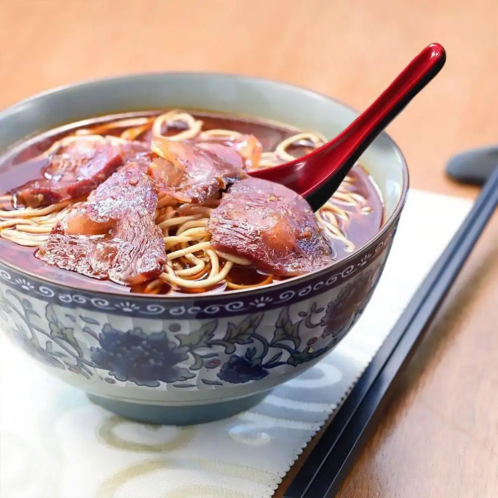 

2PCS Soup Spoons Japanese Rice Anti-Shock Scoops Melamine Sauces Spoon Scoop Tableware Kitchen Soup Cutlery Scoop Porridge H8Y2