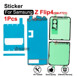 For Samsung Galaxy Z Flip4 Flip 4 5G SM-F721 F7210 Back Cover Adhesive Glue LCD Screen Camera Lens Fullset Sticker
