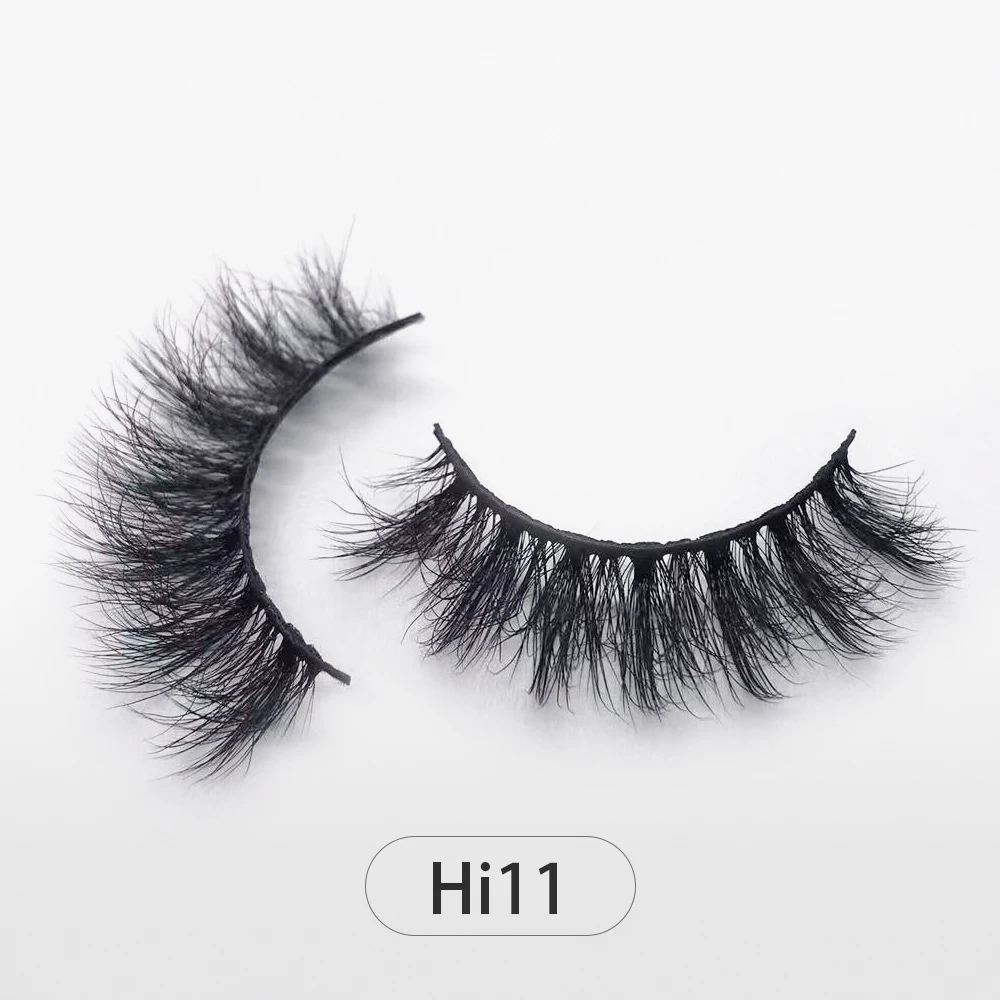 Dropshipping 12-12mm3D Faux Mink Lashes Bulk Com Caixa Personalizada Livre Wispy Natural Fofo Eyeashes Atacado Natural Cílios Falsos